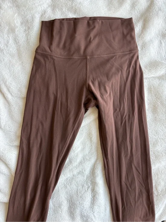 Lululemon High-Waist Leggings in Chocolate Brown