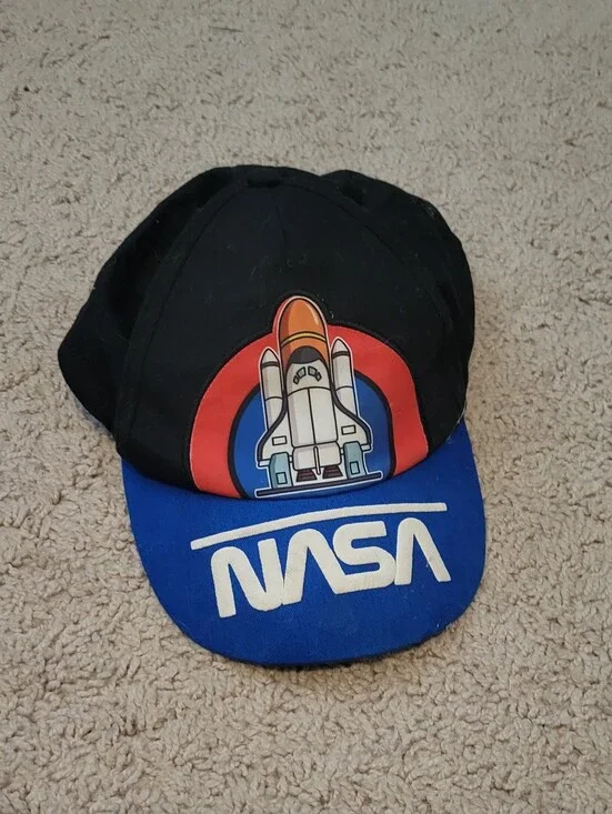 Toddler Black and Blue Rocket Cap