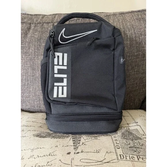 Nike Elite Fuel Pack Insulated Lunch Bag Black Basketball Sports Lunchbox