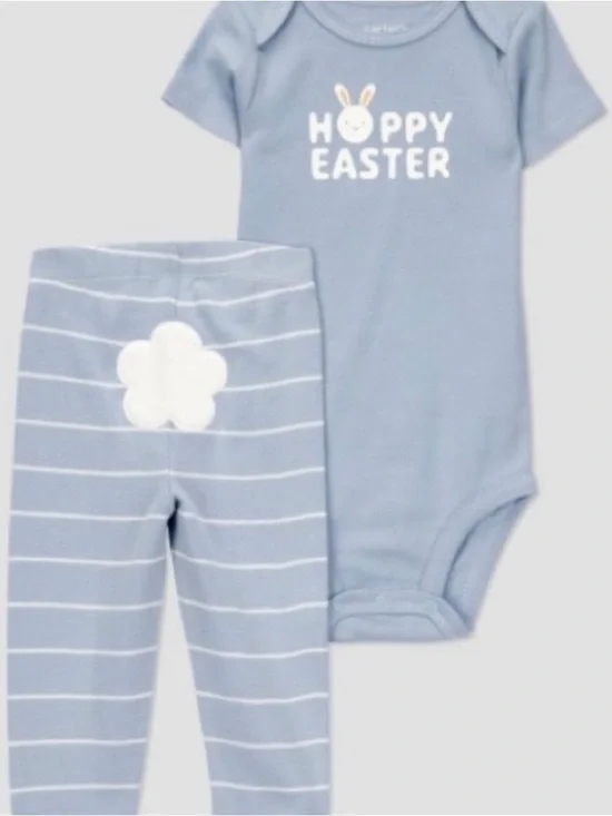Carter's Just One You Baby Boys' Easter Endcap Striped Top & Bottom Set 0-3