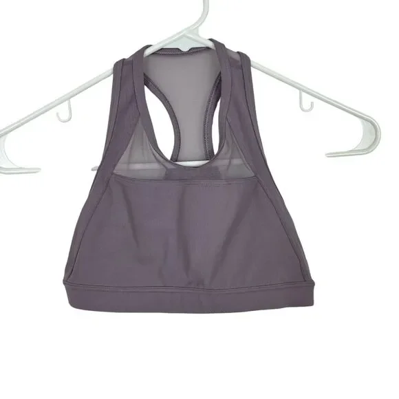 NWT Athleta Girl Speed Racer Bra Evvi Purple Girls Medium 8-10