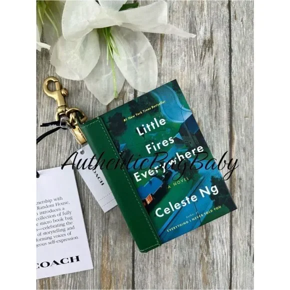 Coach Little Fires Everywhere By Celeste Ng Book Bag Charm Purse
