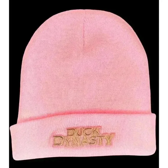Duck Dynasty women's knit beanie hat toboggan one-size pink