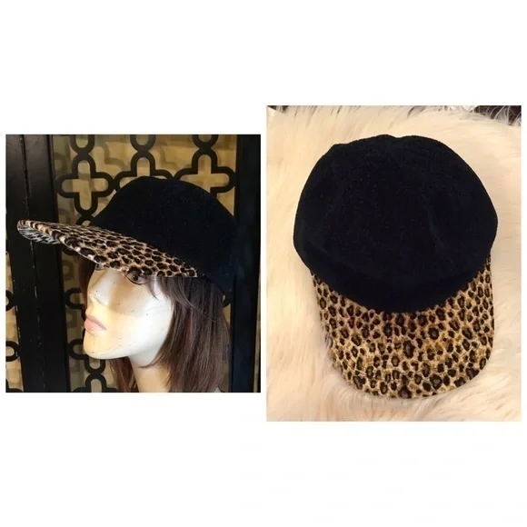 LEOPARD BLACK BASEBALL CAP‎ Something Special SS