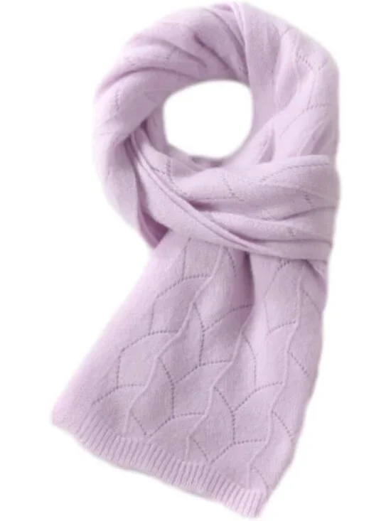 Luxurious 100% Cashmere Kids Scarf for Girls & Boys - Lightweight Cold Weather