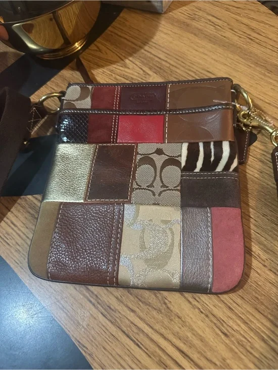 Gorgeous vintage coach patchwork Crossbody