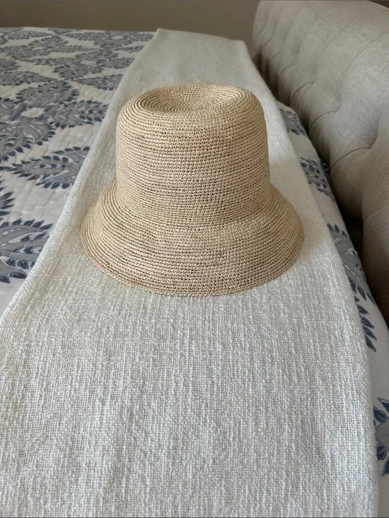 Modern Monarchies Woven Straw Bucket Hat - purchased in Montauk, NY