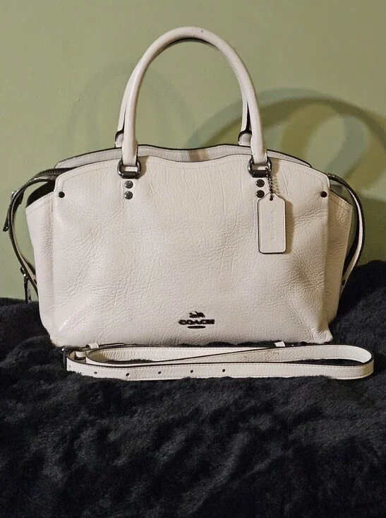 Coach Drew Satchel With Snakeskin TrIm MSRP $450