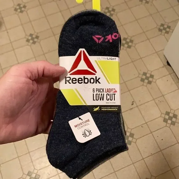 Reebok Ladies Low Cut Socks 6 pk