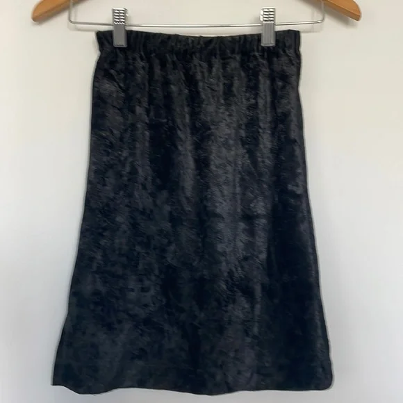 Vintage Crushed Velvet Pull on Skirt Sz Large (14) EUC