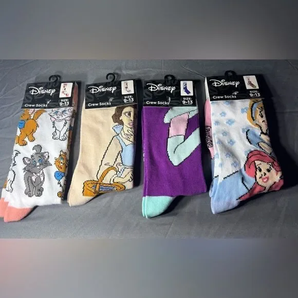 4 pc New Disney Princess Sock Bundle NWT