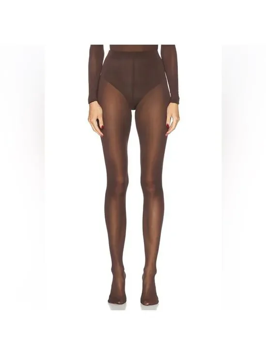 NEW Wardrobe NYC Sheer Tight Dark Brown Size XS