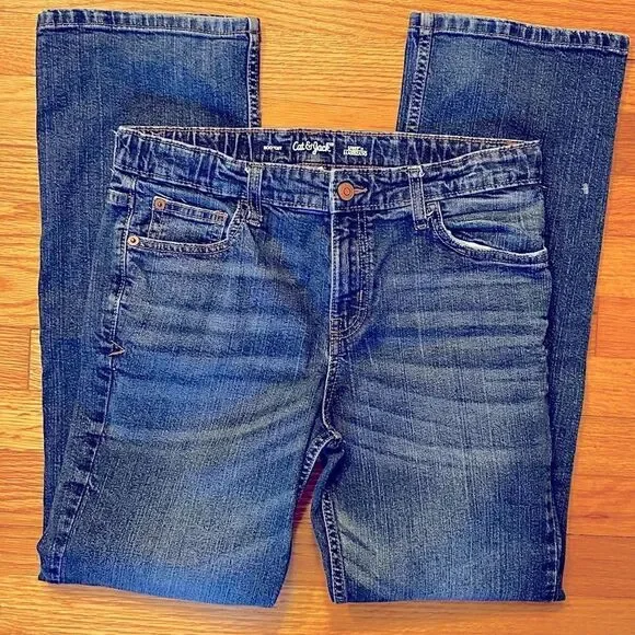Cat & Jack bootcut Jeans Medium Wash  Ultimate Stretch Faded size 16