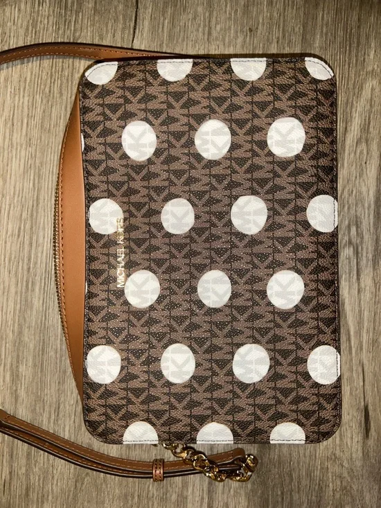 Michael Kors Jet Set Polka Dot Signature Logo Crossbody Bag NWOT