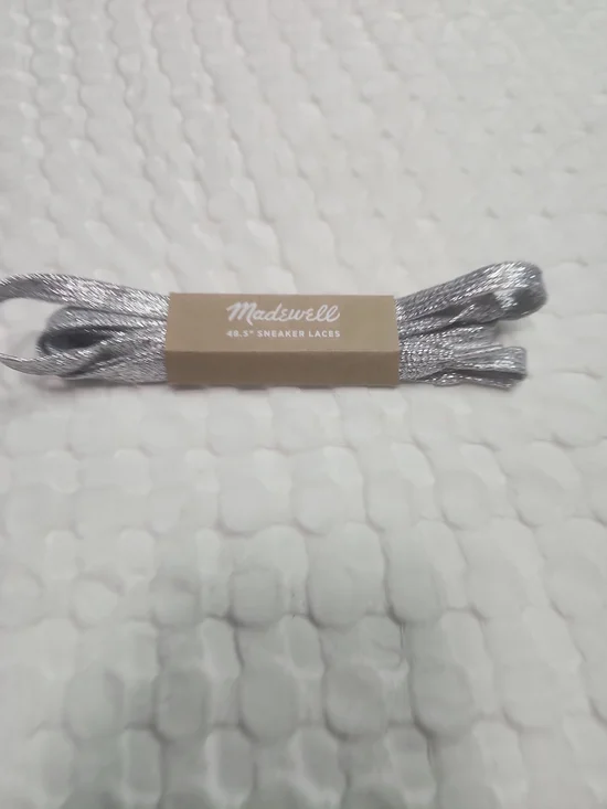 Madewell Metallic Silver Sneaker Laces