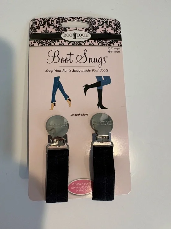 Bootique Boot Snugs Pant Clips in Black