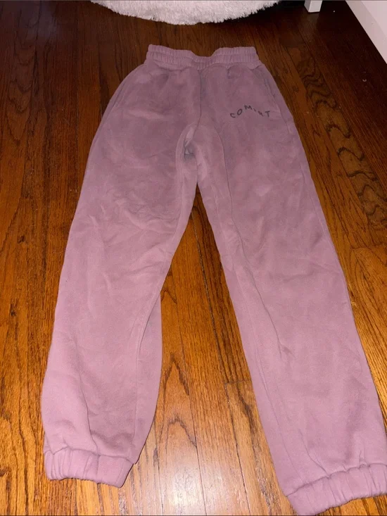 Kids Cozy Mauve Jogger Sweatpants
