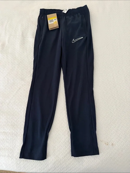 Nike Kids Black Track Pants with Reflective Swoosh