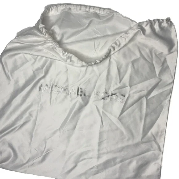 Michael Kors White Satin Drawstring Handbag Storage Dust Bag‎ Cover Case 18x18