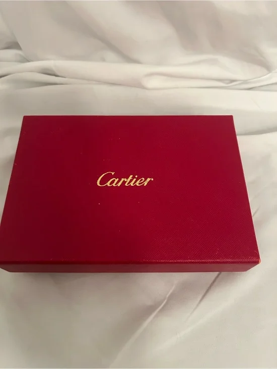 Cartier Red Box with 8 gorgeous red lined envelopes with embossed Cartier logo