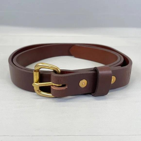 Tanner Goods Mens Leather Classic Belt Brown Size 40 Buckle 1 inch