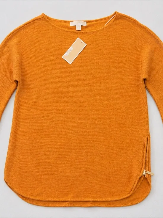 MICHAEL Michael Kors Marigold Side Zip Sweater Small NWT