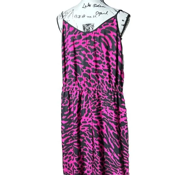 Michael Kors Jumpsuit Wide Leg Adjustable Spaghetti Strap Pull On