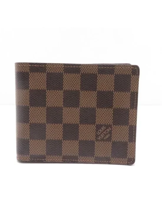 Louis Vuitton Portefeuille Florin Damier Bifold Wallet Canvas Brown
