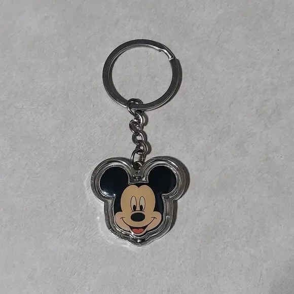 Disney Mickey Mouse Head Spinner Key Ring