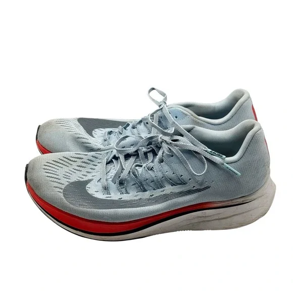 Nike Zoom Fly Running Shoes Sneakers Woman's Size 8.5 Ice‎ Blue Style 897821-401