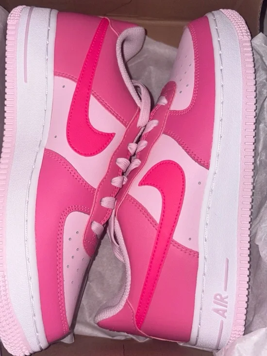 Nike Air force 1 BG Pink Two-Tone Low-Top Sneakers Size 5.5 (womens7)