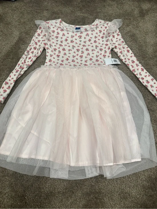 Old Navy Pink Floral Tulle Party Dress