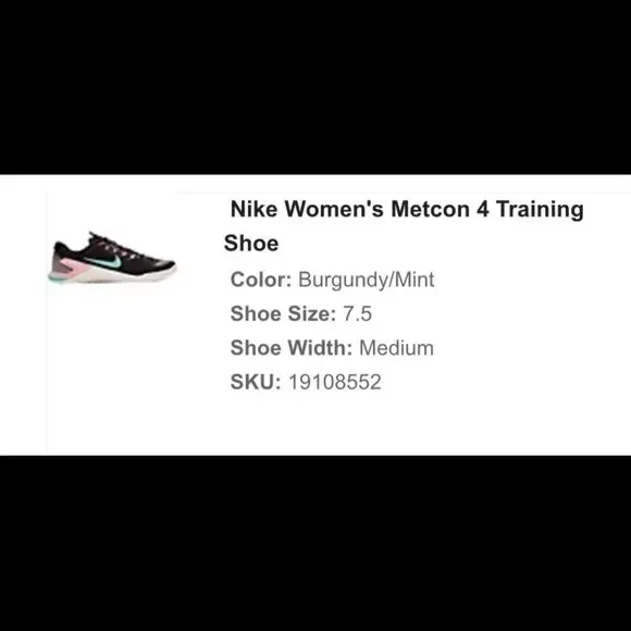 Women’s Nike Metcon 4 Training Shoe