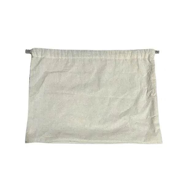 Tory Burch Beige Canvas Dustbag Pouch approx 12.5” x 9.5 in (Fits Small Clutch)