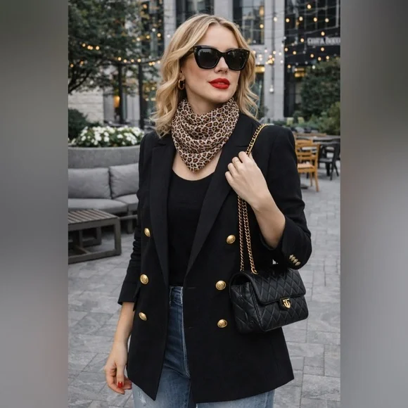 Leopard Print Scarf
