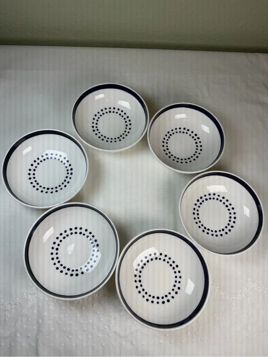 Kate Spade Lenox Charlotte Street Set of 6 Dot Bowls