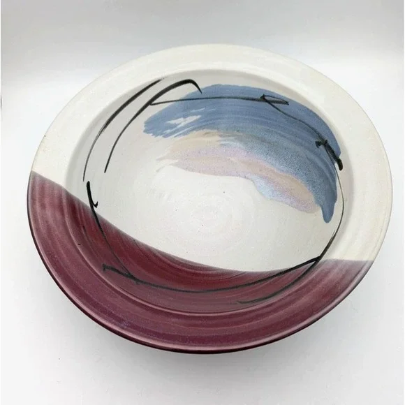 Studio Art Pottery Large Bowl 11 7/8