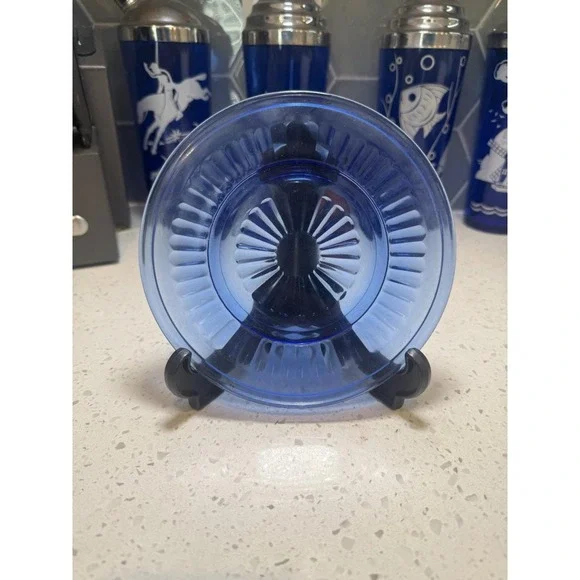 Hazel Atlas Aurora Cobalt Blue 6 1/2
