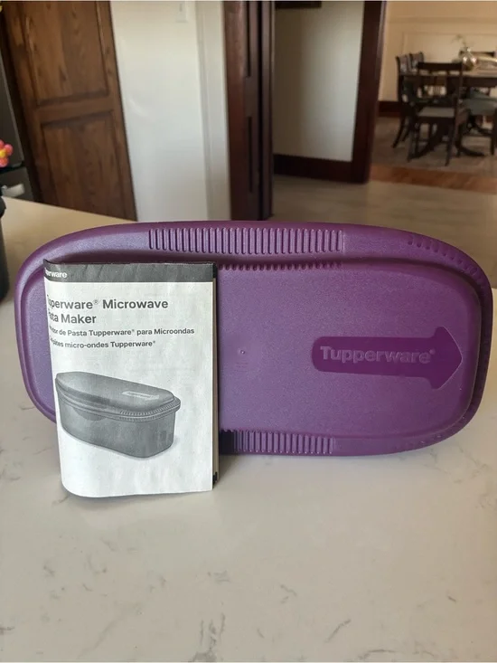 NEW Tupperware Purple Microwave Pasta Maker