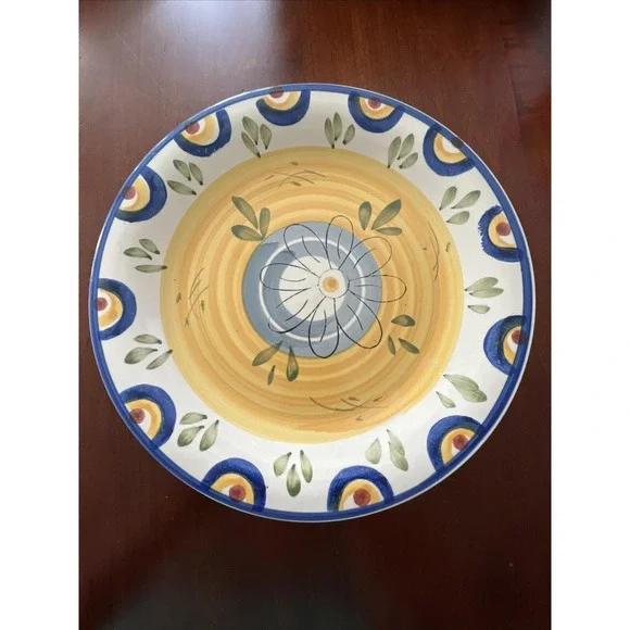 Vtg Talavera by PHILIPPE RICHARD Hand Painted Dinner Plates 10.5