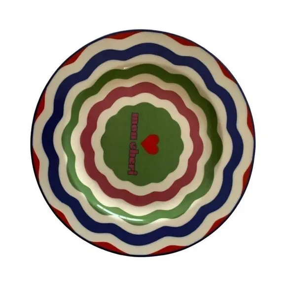 Maeve by Anthro Hand-painted Multicolor Dessert Plates - Set of 4