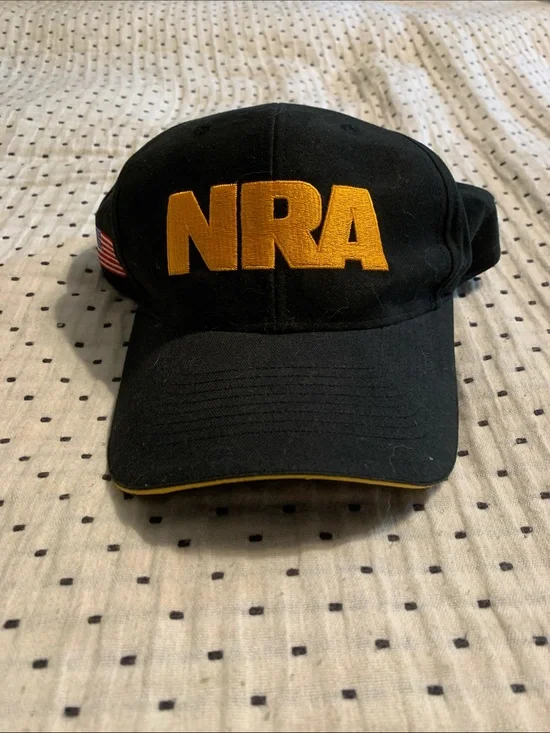 Mens Black Cap with Gold Logo - Branded