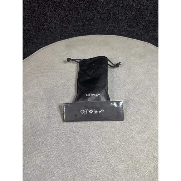 Off-White Virgil Abloh Sunglasses Case Box Pouch and Cleaning Cloth Set Black