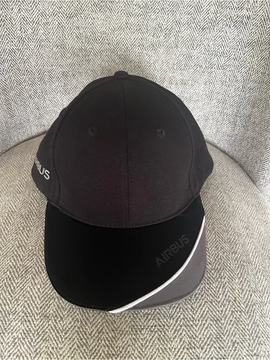 Airbus Official Licensed Black Adjustable Baseball Cap Hat NWT