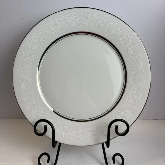 Oxford Bone China White Echo Dinner Plate 10.75