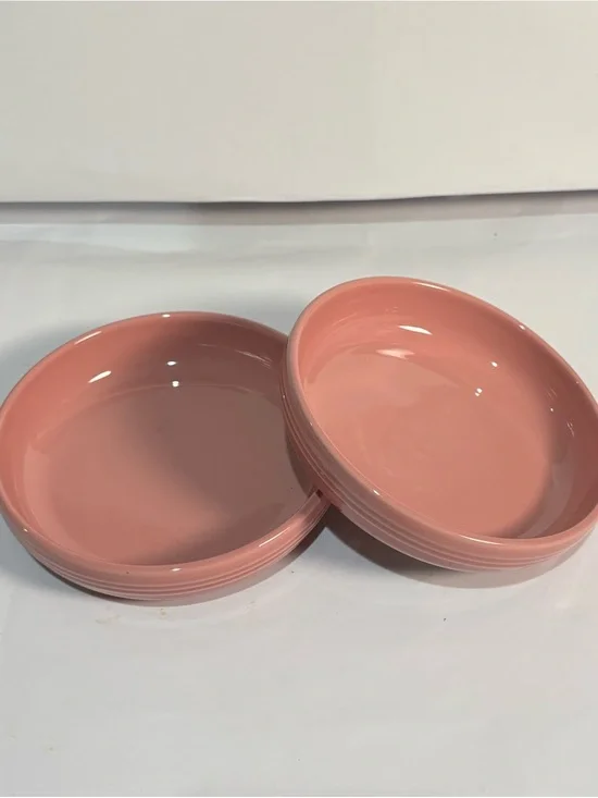 Le Creuset Pink Ceramic Serving Bowls - Set of 2