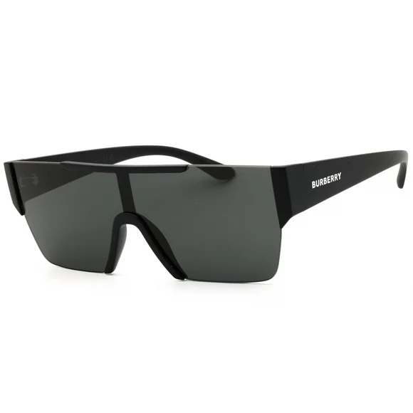 NWT Burberry 0BE4291-346487 Matte Black Shield 138mm Sunglasses