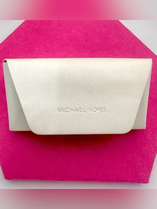 Michael Kors White Eyeglass Case