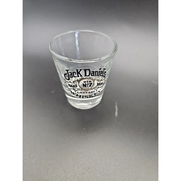 Jack Daniel's Shot glass Old No.7 Whiskey barware promo ad souvenir‎ novelty