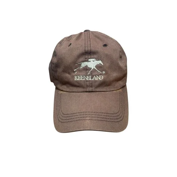 Keeneland OSFA Embroidered Horse Legend hat strapback brown
